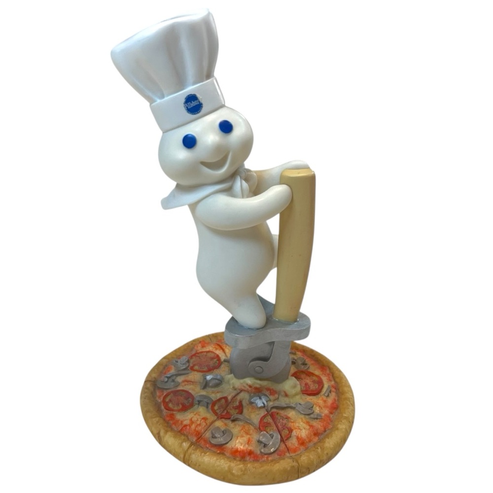 Danbury Mint Pillsbury Doughboy "Cutting Edge" Pizza  Figurine 2002